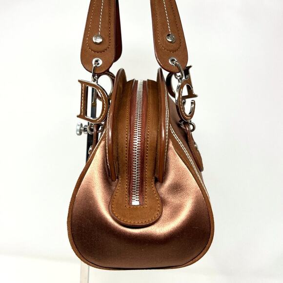 Rare Dior 2005 Galliano Embroidered Satin Floral Bag Limited Edition - Picture 6 of 10